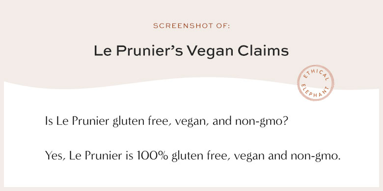 Is Le Prunier Vegan?