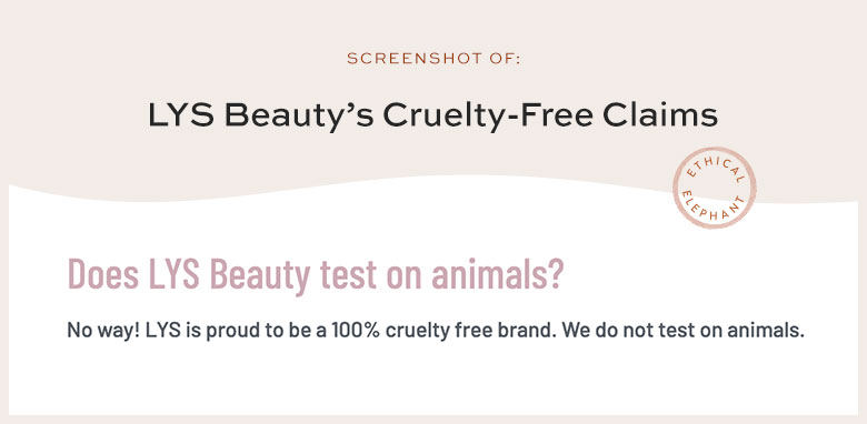 Is LYS Beauty Cruelty-Free?