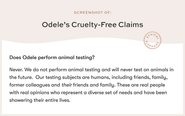 Is Odele Cruelty-Free?