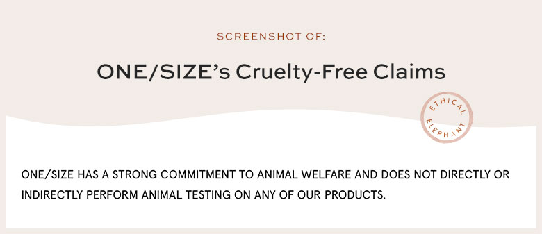 Is ONE/SIZE by Patrick Starrr Cruelty-Free & Vegan? - ethical elephant