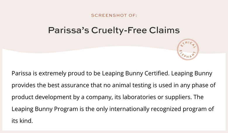 Is Parissa Cruelty-Free?