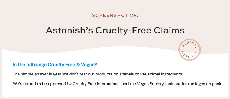 Is Astonish Cruelty-Free?