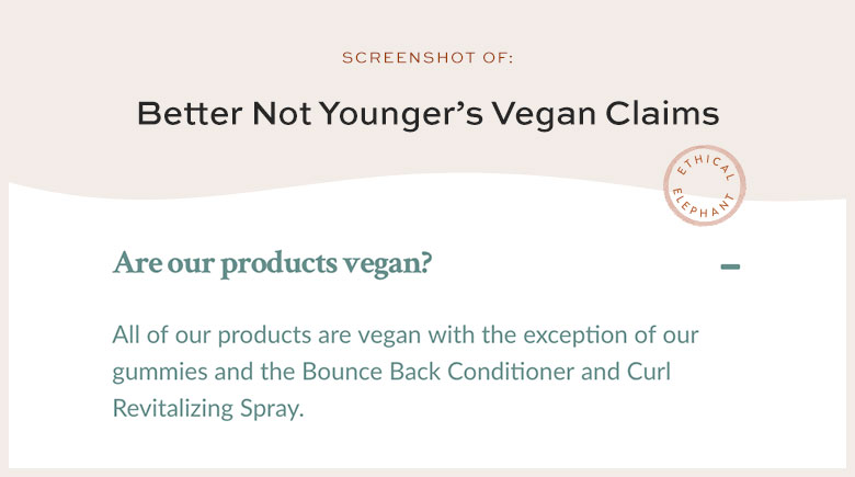 Is Better Not Younger Vegan?