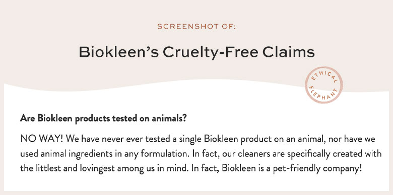 Is Biokleen Cruelty-Free?