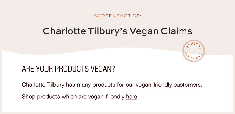 Is Charlotte Tilbury Vegan?