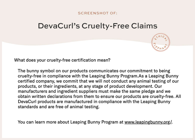 Is DevaCurl Cruelty-Free?