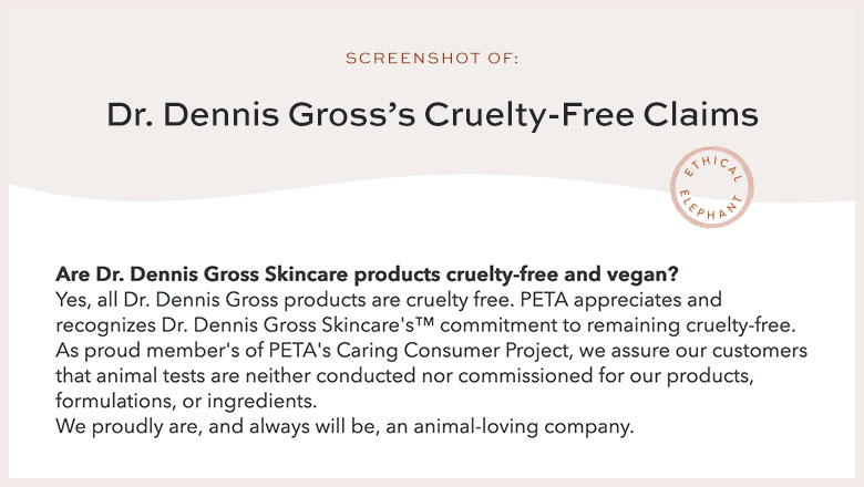 Is Dr. Dennis Gross Cruelty-Free?