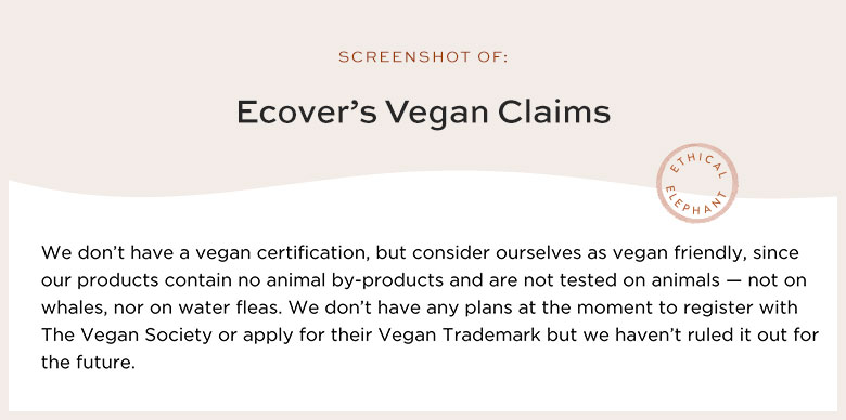 Is Ecover Vegan?