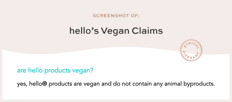 Is Hello Vegan?