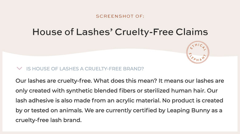 Is House of Lashes Cruelty-Free?