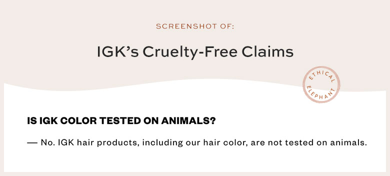 Is IGK Cruelty-Free?