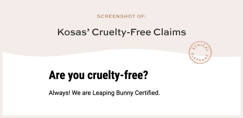 Is Kosas Cruelty-Free?