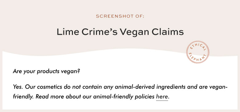 Is Lime Crime Vegan?