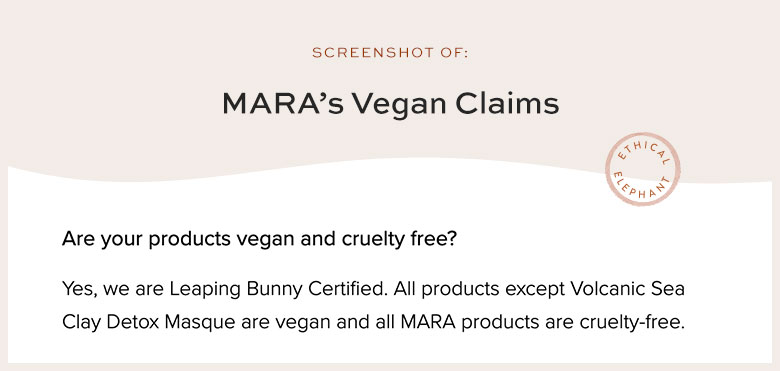 Is MARA Vegan?