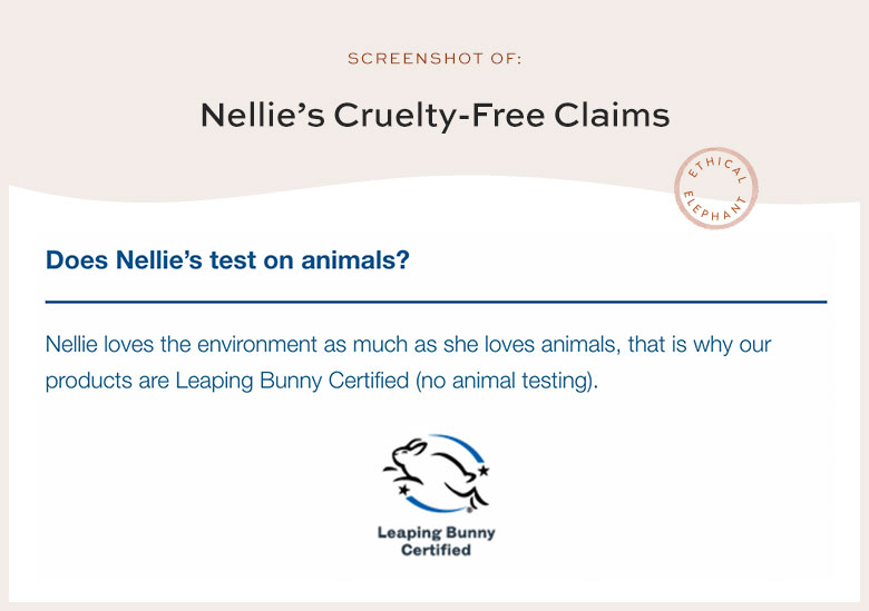 Is Nellie's Cruelty-Free?