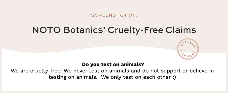 Is NOTO Botanics Cruelty-Free?