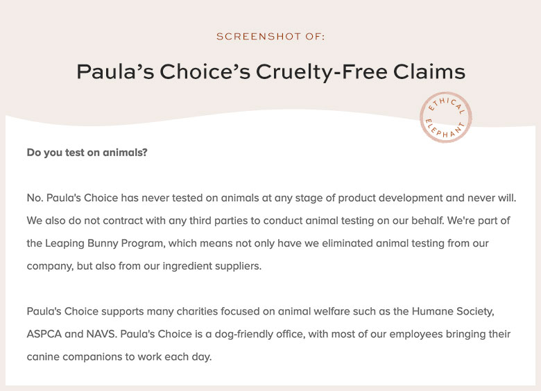 Is Paula's Choice Cruelty-Free?