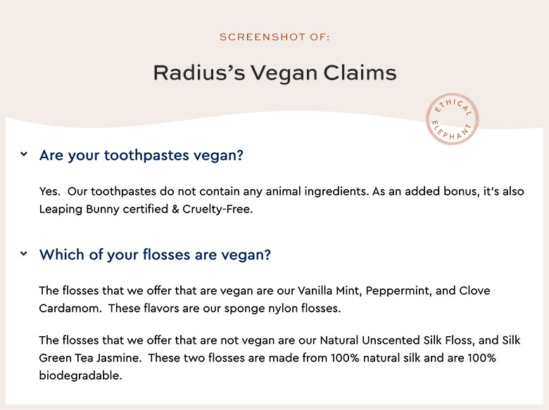 Is Radius Vegan?
