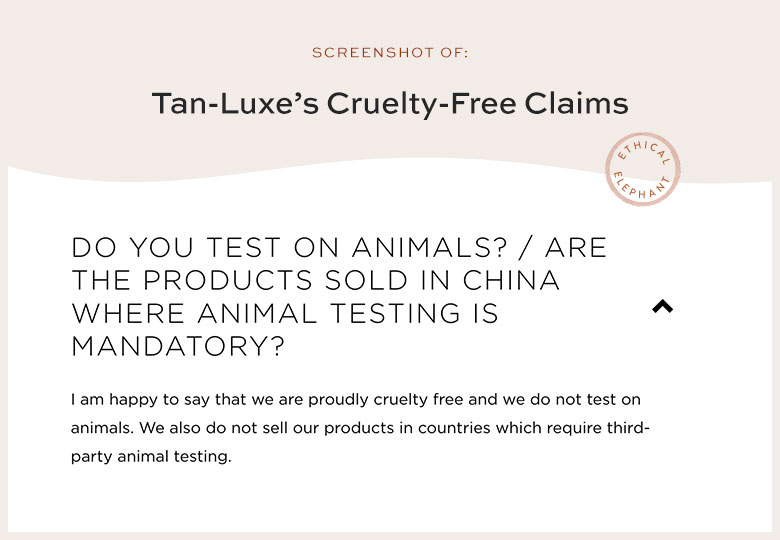Is Tan-Luxe Cruelty-Free?
