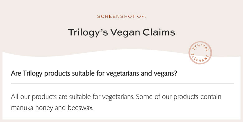 Is Trilogy Vegan?