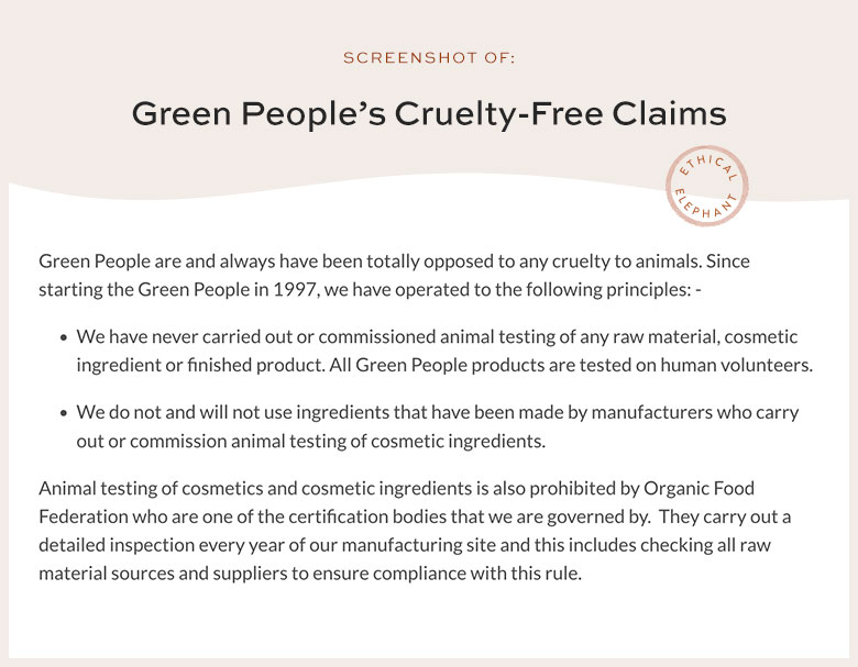 Is Green People Cruelty-Free?