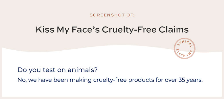 Is Kiss My Face Cruelty-Free?