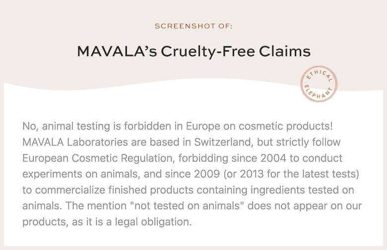 Is MAVALA Cruelty-Free?