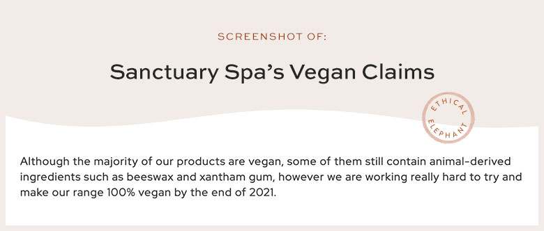 Is Sanctuary Spa Vegan?