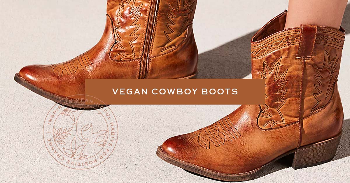 Vegan cowboy boots womens sale