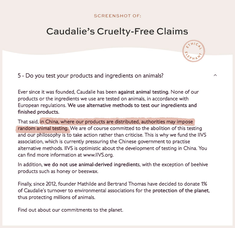 Is Caudalie Cruelty-Free?