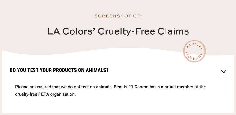 Is LA Colors Cruelty-Free?