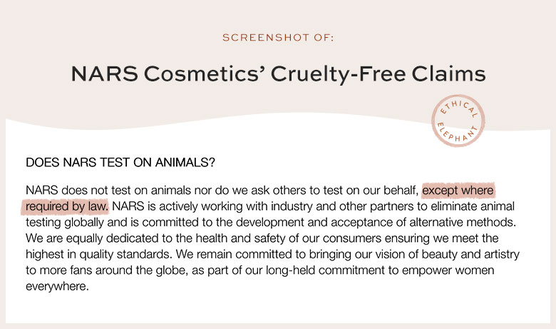 Is NARS Cruelty-Free?