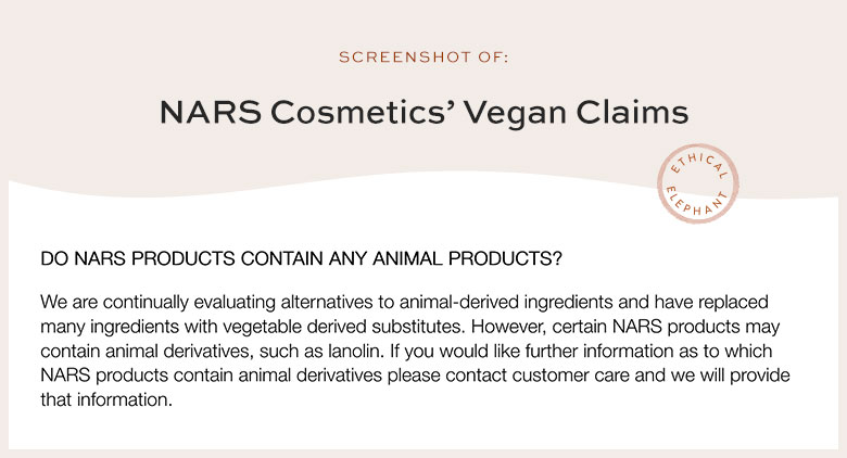 is nars cruelty free 2021