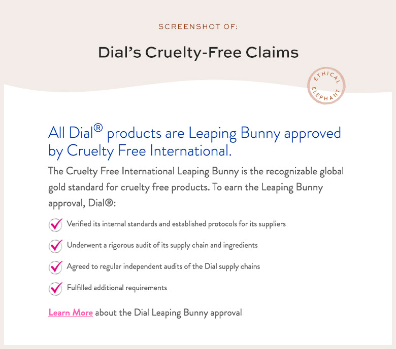 Is Dial Cruelty-Free?