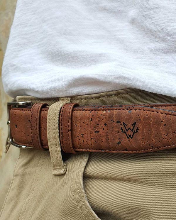 Corkor Vegan Leather Belt Cork Reversible