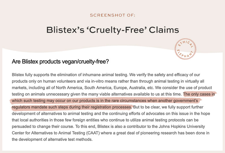 Is Blistex Cruelty-Free?