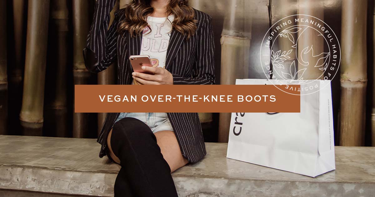 Over the outlet knee vegan boots