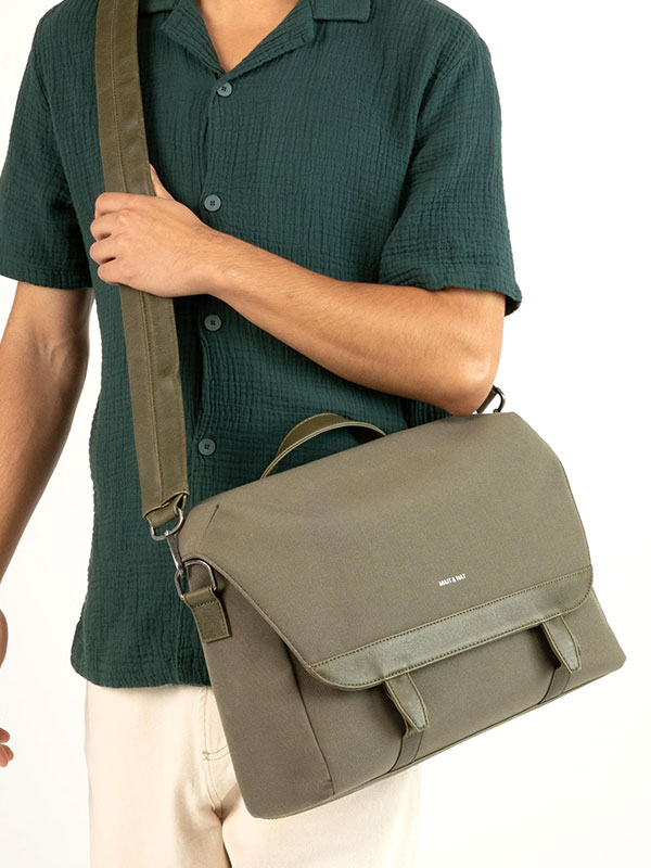 ANTON Vegan Messenger Bag - Canvas